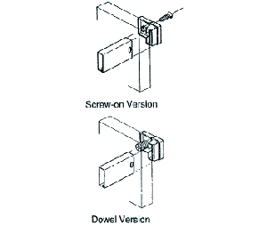Grass America GF6150-03 Back Railing Clip, Screw-On, White Finish-20 Pieces per Box