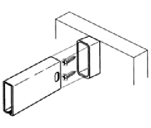 Grass America GF6150-20-4.2 Back Partition Clip, Screw-On, White Finish-20 Pieces per Box
