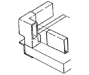 Grass America GF6190-02 Right Hand Corner Bracket, White Finish