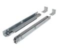 Grass America GFDYNAPRO3D-18 100 lb Dynapro 3-D Full Extension Undermount Slides, 18" Length - Zinc Finish - 1 Set