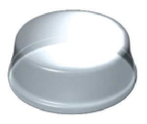 Grass America GFBP-C Bumpers, Clear Polyurethane, Premium Round Shaped, Adhesive Backed, 7/16" Diameter, 1/8" Thickness - 1 pc