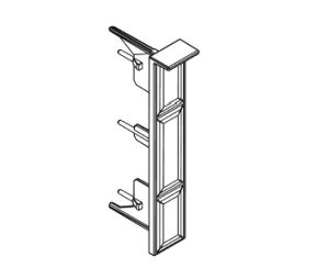 Grass America GFF007130229511 Tavinea Optima, Profile Clip for Grass Nova Pro Scala, Dividing System - White/Ice Finish
