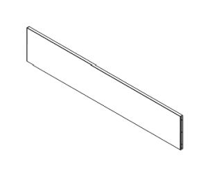 Grass America GFF007130235507 Tavinea Optima, Divider, 1,098 mm Length - Ice Finish