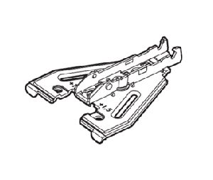 Grass America GFF058139826228 Tiomos Face Frame Adapter Base Plate for Wood Screws, Screw-On, 3.5mm Height - Nickel-Plated Finish