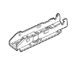Grass America GFF059139701228  Tiomos Base Plate, Straight for Wood Screws, Screw-On, 0mm Height - Nickel-Plated Finish