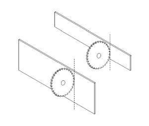 Grass America GFF102101371511 Inset Panel H90, 45-11/16" Length - Stone Finish