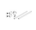 Grass America GFF102103535507 Grass Nova Pro Scala, Rectangular Railing Set, 12" Length - Silver Finish