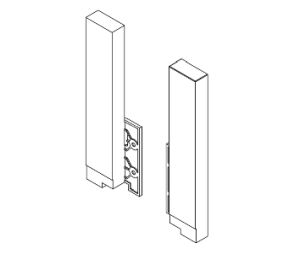 Grass America GFF102131006507 Grass Nova Pro Scala, Sink Back Panel Holder Set for H186 - Ice Finish