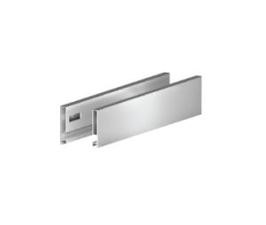 Grass America GFF135135050207 Vionaro Metal Drawer Side Set, 15" Length, 4-3/4" Height - Silver Gray Finish