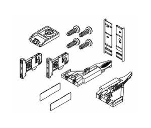 Grass America GFF136100279517 H89 Inset Drawer Accessory Set - White Finish