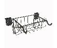 Handi GCHSHBRNL Horizontal Bike Rack with Basket: 19-1/2" x 14" x 7-3/8"