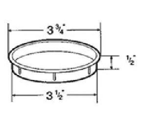 Hardware Concepts Inc.  PL6135BL Black Cup Holder Grommet