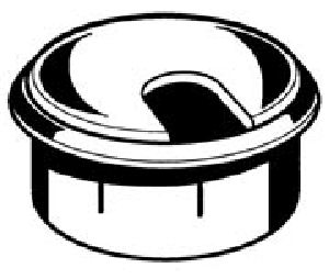 Hardware Concepts Inc.  PL6320WH Liner Hole White Round Wire Grommet