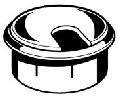 Hardware Concepts Inc.  PL6320BL Liner Hole Black Round Wire Grommet