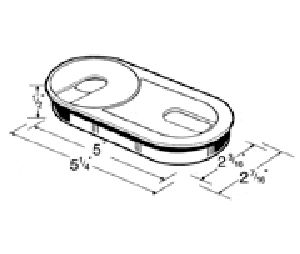 Hardware Concepts Inc.  PL6385BN Brown Oval Wire Grommet