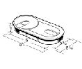 Hardware Concepts Inc.  PL6385A Almond Oval Wire Grommet