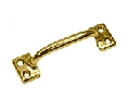 Ives IV026MB3 Sash Window Lift, 1" Length, Bright Brass Finish