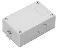 Hera HASHWCSXL Hardwire Box with On/Off Switch, 3-5/8" Length, 2-1/4" Width, 1-3/8" Height, White Finish