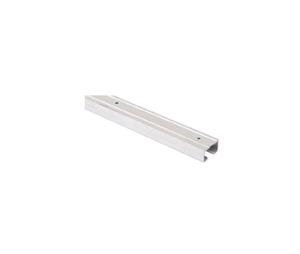 Hettich HT1134400 Bi-Fold Door Single Track, Grant E Series - Aluminum Extruded, Pre-Drilled Holes, 60" Length, 50 lb Capacity