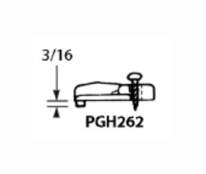 Hughes Supply PGH262CL  Panel Retaining Clips, 3/16" Inset Application - Clear Color - Pack of 1000