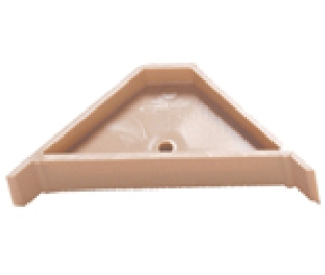 Hughes Supply PGH441E  Plastic Corner Braces, 3-5/8" x 3/4" Dimensions - Tan Finish - Pack of 1200