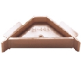 Hughes Supply PGH443E-C  Plastic Corner Braces, 3-5/8" x 3/4" Dimensions - Tan Finish - Pack of 100