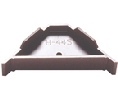 Hughes Supply PGH445E  Plastic Corner Braces, 3-5/8" x 3/4" Dimensions - Brown Finish - Pack of 1200