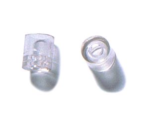 Hughes PGH950CL 1000 per box, Insert Door Stops, Plastic - Clear Color