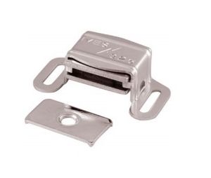 Ives IV325A92 Aluminum Casing Magnet and Strike Plate, 5 lb Pull Force - Aluminum Finish