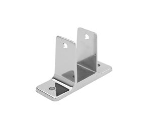 Jacknob JN15820 Toilet Partition Hardware Kit - Partition Panel Brackets, Two Ear, 1" Panel Thickness - Chrome Finish