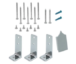 Jacknob JN15790 Headrail Corner Bracket Kit, Chrome Finish