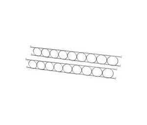 Knape & Vogt FYWR41.62-FN  Wine Bottle Racks, 8 Metal Rings - Frosted Nickel Finish - 1 Pair