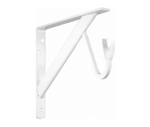 Knape & Vogt SG495WT Closet-Pro HD Shelf & Rod Bracket with Slide-Thru - White finish