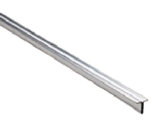 Knape KV953ZC-144 Shoes for 1/4" Glass - Scant or Full, 144" Length, Zinc Finish