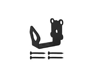 Knape & Vogt KVRTUGSBK Barn Door Hardware Accessory, Universal Guide used with 1-7/8" Short Bracket - Black Finish