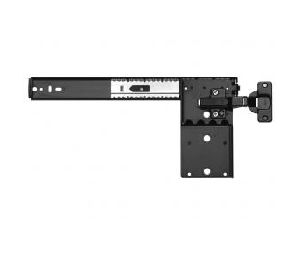 Knape & Vogt  KV8072PEB-16 Ebony Black Medium Duty 30 lb Rated Pocket Door Slide, 16" Length, KV8072 Series