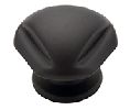 Liberty Hardware LA62933BK  Mission Series Knob, 1-5/16" Diameter - Flat Black Finish