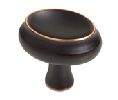 Liberty Hardware LAP22781C-VBC-C  Individuals Series, Zinc Die Cast Glenview Knob, 1-5/16" Diameter - Bronze with Copper Highlights Finish
