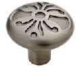 Liberty Hardware LAP28119-904-C  Augustine Series, Zinc Die Cast Knob, 1-5/16" Diameter - Heirloom Silver Finish