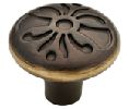 Liberty Hardware LAP28119-VBG-C  Augustine Series, Zinc Die Cast Knob, 1-5/16" Diameter - Bronze with Gold Highlights Finish