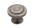 Liberty Hardware LAP29526-904-C Geary Series, Zinc Die Cast Knobs, 1-5/16" Diameter - Heirloom Silver Finish - 10 per Box