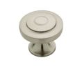 Liberty Hardware LAP29526-SN-C Geary Series, Zinc Die Cast Knobs, 1-5/16" Diameter - Satin Nickel Finish - 10 per Box