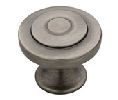 Liberty Hardware LAP29526K-904-B  10 per box, Geary Series, Zinc Die Cast Knobs, 1-5/16" Diameter - Heirloom Silver Finish