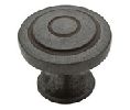 Liberty Hardware LAP29526K-SI-B  10 per box, Geary Series, Zinc Die Cast Knobs, 1-5/16" Diameter - Soft Iron Finish