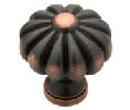 Liberty Hardware LAP39383-VB-C  Bronze with Copper Highlights Series, Solid Brass Knob, 1-5/16" Diameter - Bronze with Copper Highlights Finish