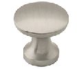 Liberty Hardware LAPN0058C-SN-C  Mia Series, Zinc Die Cast Knob, 1" Diameter - Satin Nickel Finish