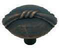 Liberty Hardware LAPN0609-OB-C  Individuals Series, Zinc Die Cast Knob, 1-5/16" Diameter - Distressed Oil Rubbed Bronze Finish