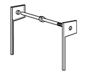 Omega National Products NPST-2-24-AL
 Tambour Door, Spring Tension Hardware and Track System, Frameless, 24" Width, 19" Height - Almond