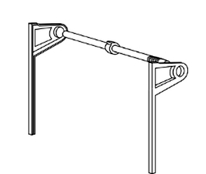 Omega National Products NPST2A-36 Tambour Door, Spring Tension Hardware and Track System, Face Frame, 36" Width, 17-1/2" Height - Almond