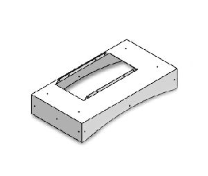 Omega National Products NP090AB48SM1  48" Range Hood Liner, Arched - Silver Metallic Finish